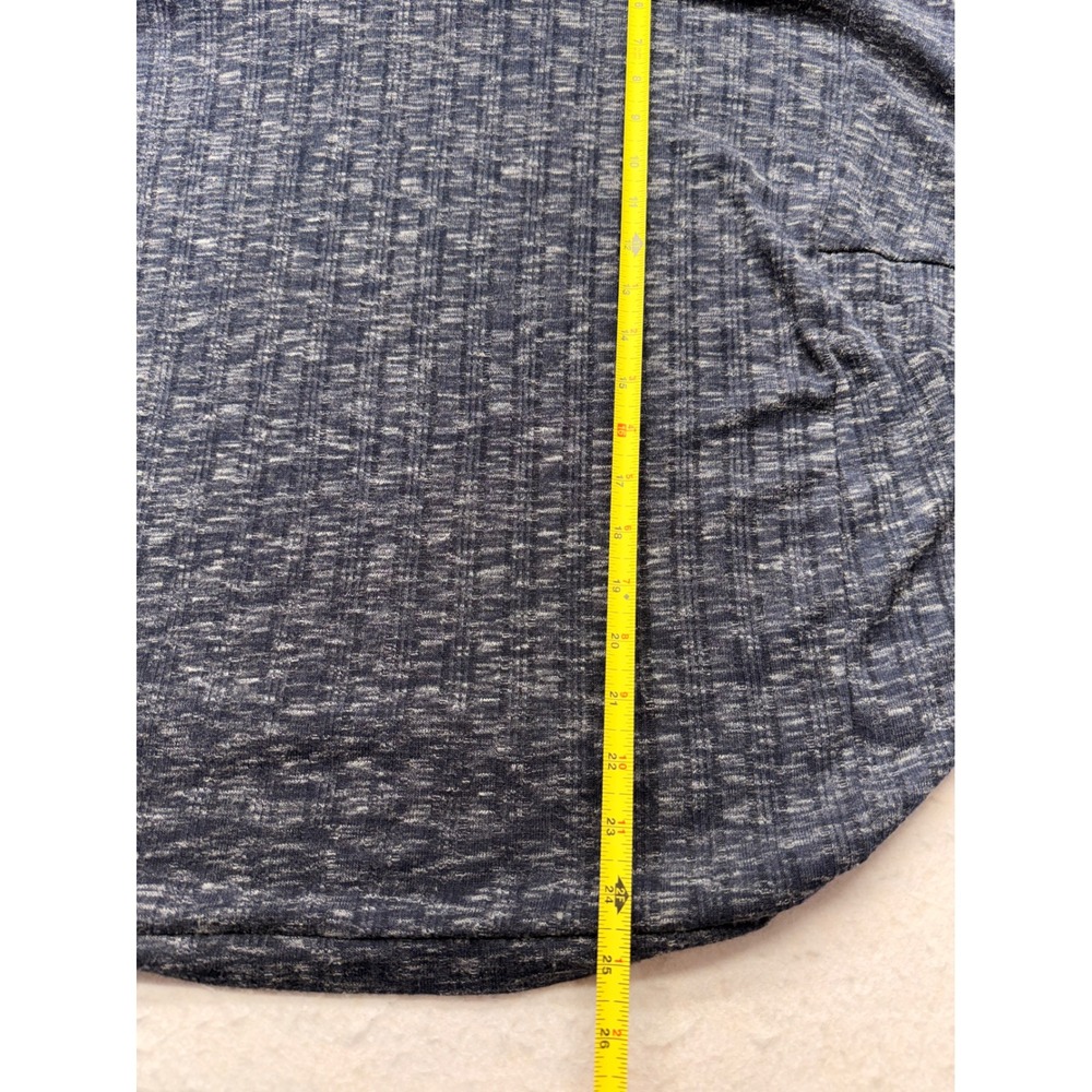 Lane Bryant Blue Marled Space Dye Turtleneck Dolman Sleeve Top 14/16 Plus Size - Picture 6 of 8